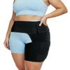 Plus Size Hip Brace Thigh Compression Sleeve | Sciatica Pain Relief Device Brace | Hamstring & Groin Compression Sleeve Wrap | Sciatic Nerve Relief | Hip Support Braces for Women & Men | X-LG / LEFT view 1