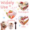 50 Pack 12OZ Clear Plastic Cups with Dome Lids and Sporks No Hole Disposable Fruit Cups for Dessert,Cupcake,Parfait,Pudding,Iced Cold Drinks,Snacks,Fruits,Bakeries,Ice Cream view 4