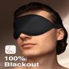 MABAO Sleep Mask for Side Sleeper, Eye Mask for Sleeping Women Men, 3D Contoured Cup No Eye Pressure 100% Light Blocking Sleeping Mask with Adjustable Strap Night Blindfold Flight, Travel, Nap, Black view 4