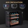 NEEDONE Electronic 23L Cooler Humidor,150 Counts Capacity, with Spanish Cedar Wood Shelves Upgraded Version with Digital Hygrometer Displays, Gift for Men view 4