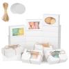 COTOPHER Soap Box, 30Pcs Packaging Boxes with Window, Paper, 3.5x2.35x1.2 Inch, Soap Box, for Handmade Soap, Wedding, Bridal Shower, Birthday view 1