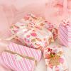 MAYPLUSS Christmas Reversible Wrapping Paper Roll - 17 Inch X 32.8 Feet - Retro Pink Christmas Ornaments and Diagonal Stripes Design Gift Wrap Paper for Christmas, Holiday, New Year Baby Shower view 3