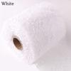Tong Gu 15 Yard Long Snow Drop Mesh Flower Wrapping Ribbons Roll Birthday Party Wedding Gift Florist Bouquet Decor Accessories (White,Width 5.9 in/15 cm) view 2