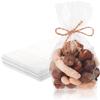 PUREVACY Clear Gusseted Poly Bags, 5 x 3 x 15 Inch. 100 Pack Side Gusseted Plastic Bags 1 Mil. Leakproof Clear Plastic Bags for Packaging. Clear Gift Bags for Favors, Fruits, Grains, Coffee Beans