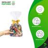 PUREVACY Clear Gusseted Poly Bags, 5 x 3 x 15 Inch. 100 Pack Side Gusseted Plastic Bags 1 Mil. Leakproof Clear Plastic Bags for Packaging. Clear Gift Bags for Favors, Fruits, Grains, Coffee Beans view 4