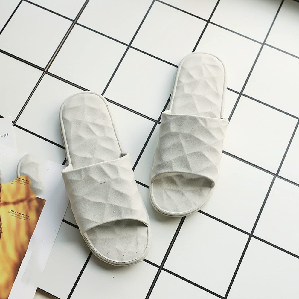 Sonze Premium Reflexology Sandals,Acupressure Massage Health Slippers,Fashion Non-Slip Sandals and Slippers, Simple Indoor Slippers,Ash,42-43