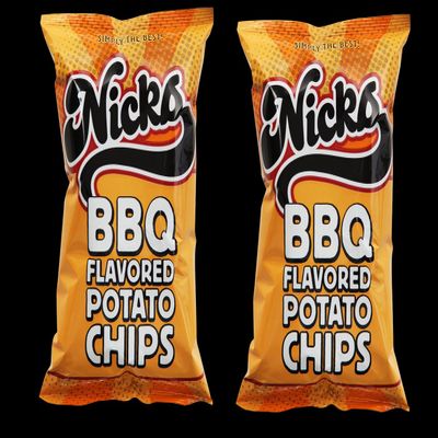2 Bags Of Nicks Potato Chips 1oz (Nicks BBQ)