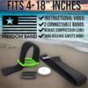 Armband for Freestyle Libre 1 & 2 14 Day : 4-18" Inch Flexible Transmitter Protection Sensor Cover Arm & Leg Band -No More Adhesive Patches (4-18" Active Band, Teal Blue Satin) view 2