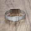 mnmoom Medical Alert Bracelets for Men & Women Adjustable Stainless Steel Mesh Medical ID Bracelets with customize engraved -Silver view 4