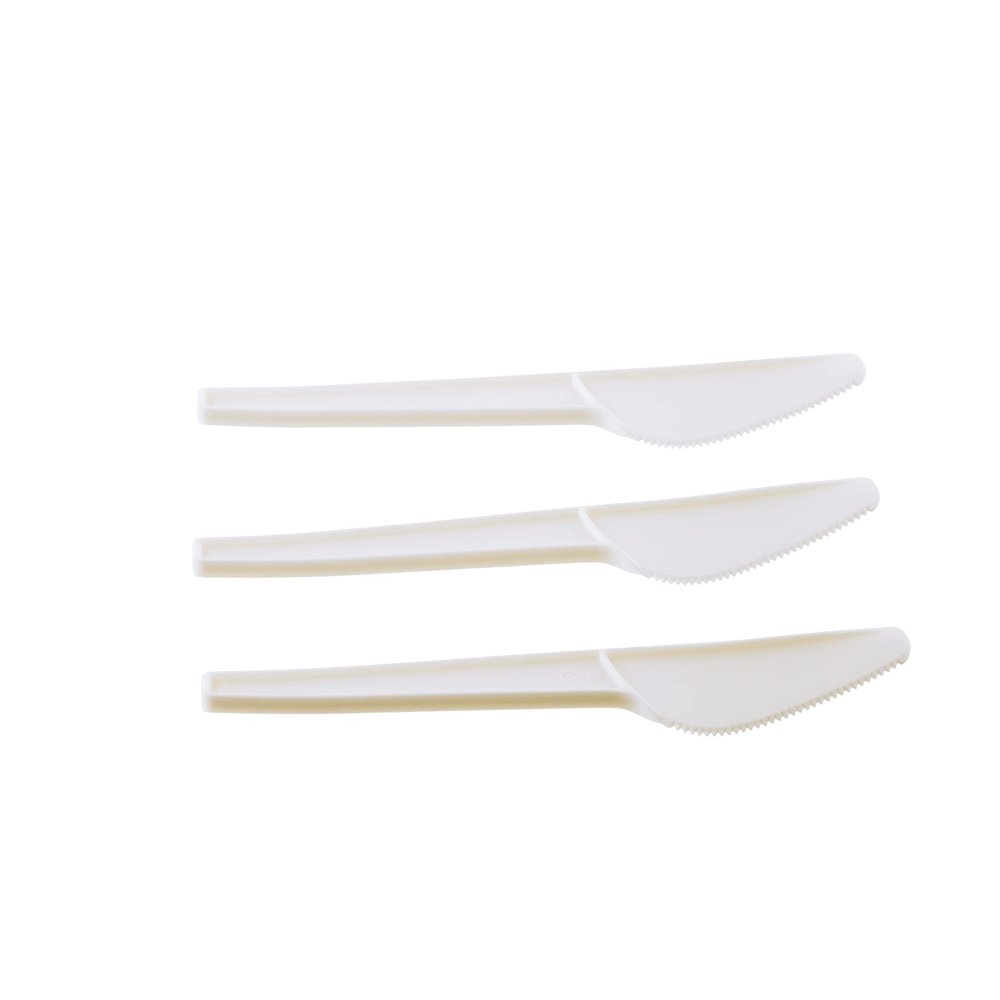 (200 Pack) Compostable Cutlery Kit Eco Friendly Fork, Spoon, Knife, Napkin 6.5 inch - CPLA Heat Resistant Disposable Utensil Kit Durable Cornstarch Bio Based Biodegradable Plastic Cutlery