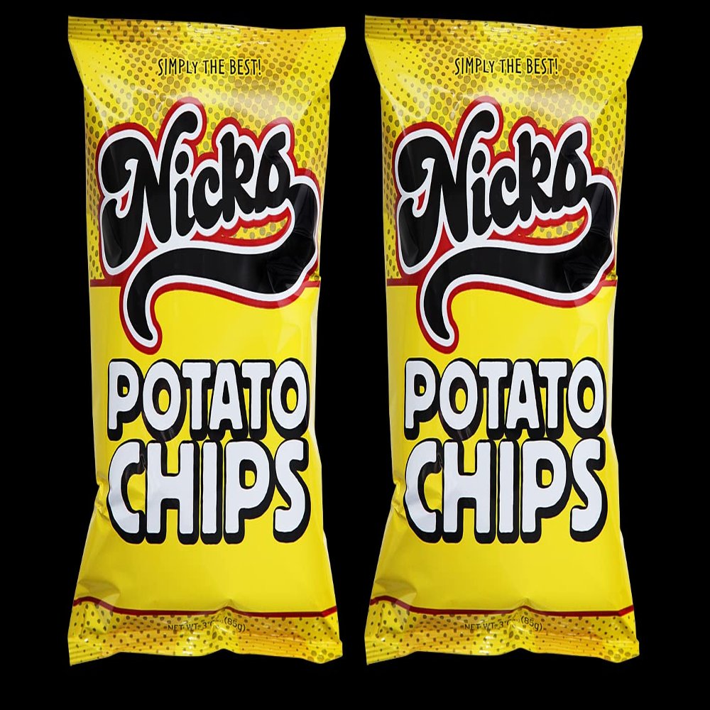 2 Bags Of Nicks Potato Chips 1oz (Regular (Thick Cut))