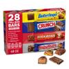 Butterfinger, CRUNCH, Baby Ruth and 100 Grand, Bulk 28 Pack, Assorted Full Size Chocolate Candy Bars, 48 oz view 1