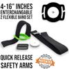 4-18" Inch Adjustable & Flex Band for Freestyle Libre 1 & 2 14 Day : Transmitter Protection Sensor Cover Arm & Leg Band -No More Adhesive Patches (4-18" Active Band, Green Glow in The Dark) view 4