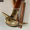 Designer Walking Cane, Dolphin Fish Brass Handle Victorian Walking Stick Wands, Handmade Wooden Unisex Walking Stick Cane (Brown) view 4