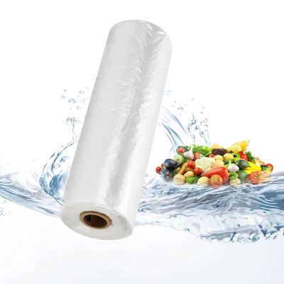 12x16 Plastic Produce Bags on Roll - Clear, 350 Bags per Roll (8 Rolls); Ideal for Food, Vegetables, Fruits, Bread, Pets and Groceries