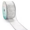 CT CRAFT LLC Silver Metallic Wired Ribbon 2.5 inch x 40 Yards for Christmas Home Decor Tree Topper Bow Gift Wrapping DIY Crafts Wreath Garland Wedding view 1