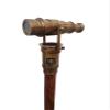Antique Telescope Walking Stick, Combo of 3 Vintage Style Telescope Handle Wooden Walking Cane, Wooden Wands, Best Handmade (Brown Handle) view 1