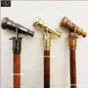 Antique Telescope Walking Stick, Combo of 3 Vintage Style Telescope Handle Wooden Walking Cane, Wooden Wands, Best Handmade (Brown Handle) view 2