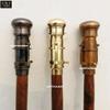 Antique Telescope Walking Stick, Combo of 3 Vintage Style Telescope Handle Wooden Walking Cane, Wooden Wands, Best Handmade (Brown Handle) view 4