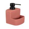 Wenko Washing Up Liquid Festival Lime Green Refillable Soap Dispenser with Easy-Grip Soft-Touch Surface 0.38 L, Ceramic ABS Plastic, red, 10 x 18 x 10 cm view 1