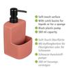 Wenko Washing Up Liquid Festival Lime Green Refillable Soap Dispenser with Easy-Grip Soft-Touch Surface 0.38 L, Ceramic ABS Plastic, red, 10 x 18 x 10 cm view 2