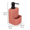 Wenko Washing Up Liquid Festival Lime Green Refillable Soap Dispenser with Easy-Grip Soft-Touch Surface 0.38 L, Ceramic ABS Plastic, red, 10 x 18 x 10 cm view 3