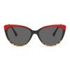 COTIA Cat Eye Polarized Full Reading Sunglasses Women Outdoor Travel Fashion Reader Presbyopic Magnified Sun Glasses (red leopard, 1.5, multiplier_x) view 2