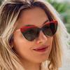COTIA Cat Eye Polarized Full Reading Sunglasses Women Outdoor Travel Fashion Reader Presbyopic Magnified Sun Glasses (red leopard, 1.5, multiplier_x) view 3
