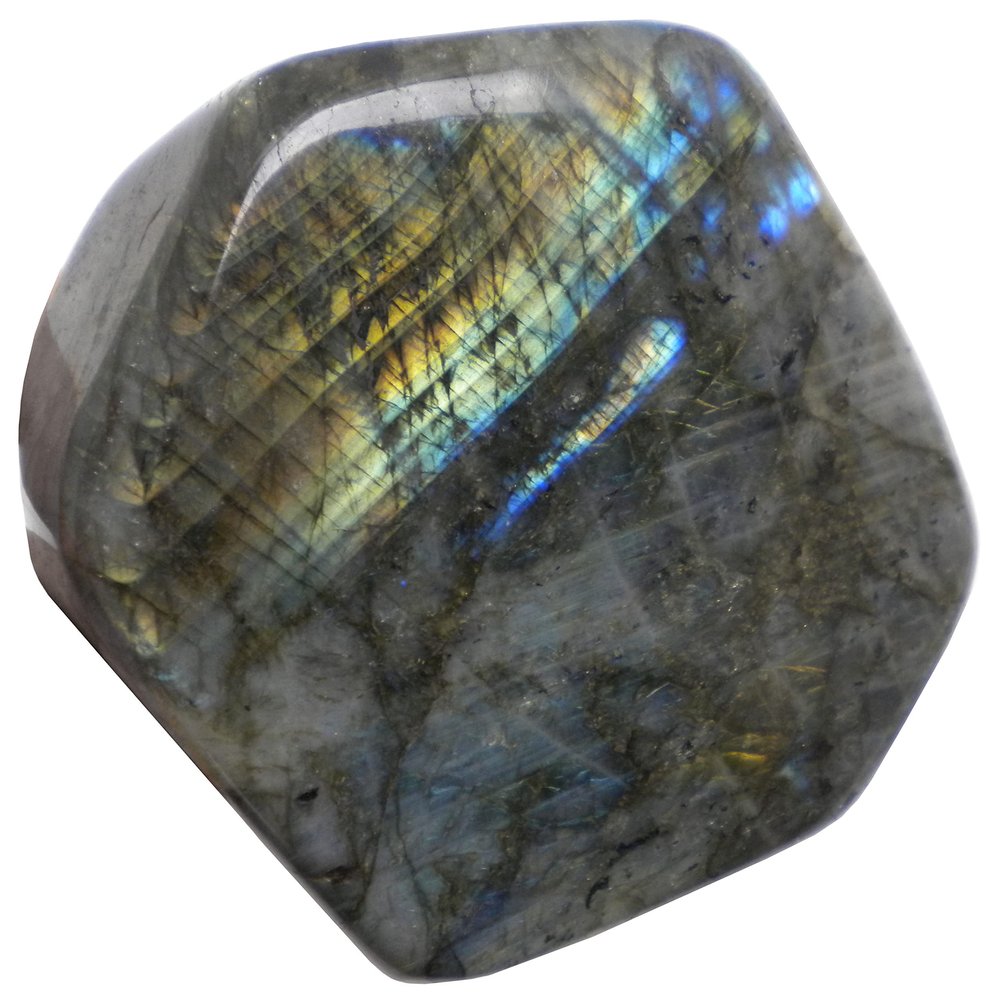 Apex Magnets Labradorite Polished Slab - 4.5 x 4 x 2-1525 Grams - 3 lb, 5 oz - LAB034