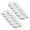 OPTEGO Flip Top Contact Lens Cases, Flat Bed, Deep Well, 12/Pack, White view 1