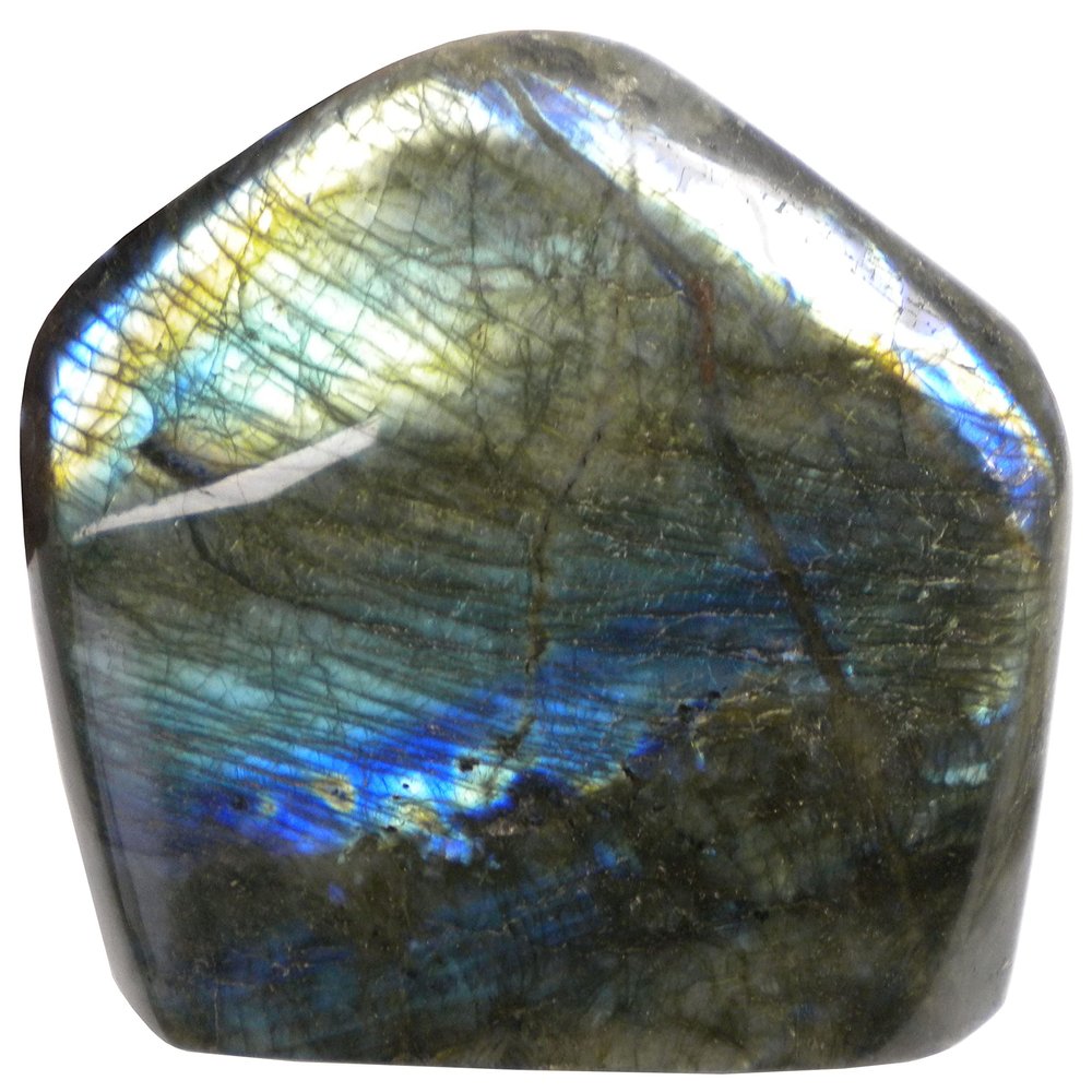 Apex Magnets Labradorite Polished Slab - 5.25 x 4.5 x 2-1795 Grams - 3 lb, 15 oz - LAB033