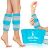 Vive Calf & Shin Ice Pack Wrap (Pair) - Extra Strength Hot & Cold Therapy for Shin Splints & Leg Pain - Adjustable Compression Straps to Stay in Place - Flexible When Frozen with 30+ Minutes of Cold view 1