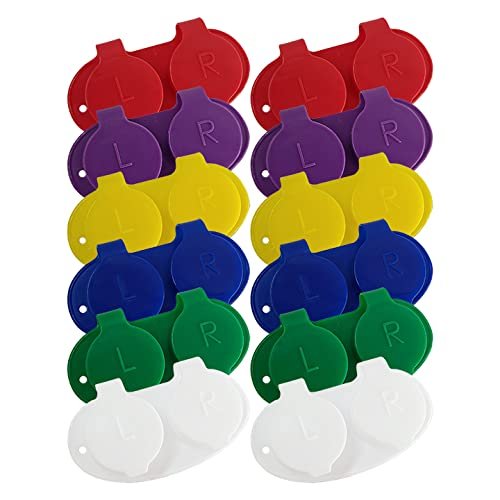 OPTEGO Flip Top Contact Lens Cases, Flat Bed, Deep Well, 12/pk, Assorted Colors