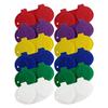 OPTEGO Flip Top Contact Lens Cases, Flat Bed, Deep Well, 12/pk, Assorted Colors view 1