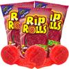 Needzo Rip Rolls Sour Candy Rolls, Cherry Fruit Flavor Fat Free Licorice Belt Candies, Individually Wrapped Shareable Snacks for Boys or Girls, Pack of 3 view 1