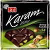 ETI Karam Adicto Dark Bitter%54 Cocoa Turkish Chocolate with Turkish Pistachio Halal- 70 gr (Pack of 6) view 1