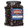 Dark Chocolate Covered Cashews by Its Delish, 3 LBS Jumbo Reusable Container (Jar) | Gourmet Dark Chocolate Cashews, Healthy Snacks Chocolate Nuts, USA Made, Vegan, Kosher view 1