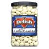 Gourmet White Chocolate Covered Almonds by Its Delish, 3 LBS Jumbo Reusable Container(Jar) | White Milk Chocolate Coated Almond Nuts, Kosher Dairy view 2
