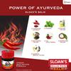 Admart Sloan's Balm | Kills Severe Pain | Power of Ayurveda with 5 Herbal Oils | Unique Heat Action with Capsicum Extract 20gm x Pack of 4 view 4