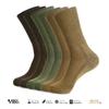 1SOCK2SOCK 6 Pack Diabetic Crew Socks, Therapeutic, Non-Binding Circulatory Silky Soft Cushioned Socks (Green, Large) view 2