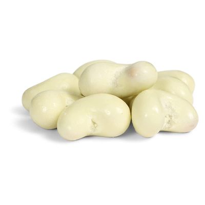Gourmet White Chocolate Covered Cashews by Its Delish, 2 lbs (32 Oz) Bulk Bag | White Milk Chocolate Coated Cashew Nuts, Kosher Dairy