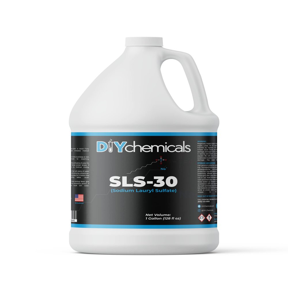 DIYChemicals Sodium Lauryl Sulfate - Engine Degreasers, Floor Cleaners, and Car Wash Products - Made in USA (1 Quart)