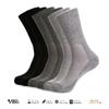 1SOCK2SOCK 6 Pack Diabetic Crew Socks, Therapeutic, Non-Binding Circulatory Silky Soft Cushioned Socks Grey Large view 2