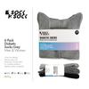1SOCK2SOCK 6 Pack Diabetic Crew Socks, Therapeutic, Non-Binding Circulatory Silky Soft Cushioned Socks Grey Large view 3