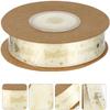 20 Yards Happy Birthday Printed Ribbon Cake Gift Package Ribbon Gilding Ribbons Polyester Decorative Ribbons DIY Craft Ribbon Gift Wrapping Ribbon Birthday Cake Ribbon view 3