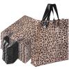 Tudomro 150 Pack Christmas Boutique Bags Christmas Plastic Merchandise Valentines Reusable Shopping Gifts Bags 10 x 13 Inch for Xmas Holiday Party Supplies(Leopard Pattern) view 1