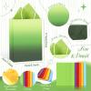 Chrisfall 24 Pcs Gift Bags with 30 Pcs Tissue Paper, Party Favors Kraft Paper Bags with Handles Wrap for Birthdays Goodie Weddings Baby Showers Party Supplies Gift(Gradient Color Pattern) view 3