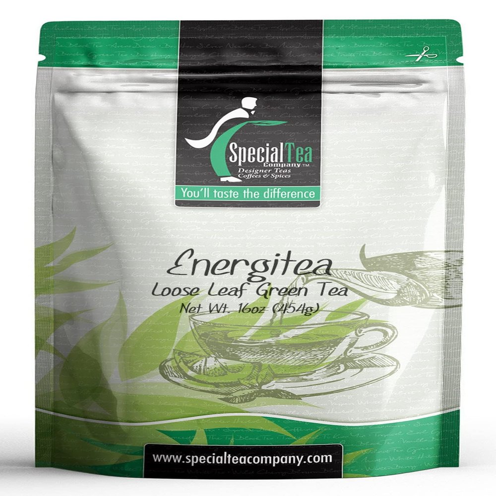 Special Tea Energitea Loose Green Tea, 16 Ounce