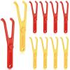Chengu 10 Pieces Dental Floss Holder Reusable Flosser Reusable Floss Handle Holder Flossmate Handle for Oral Clearing(Red, Yellow) view 1