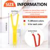 Chengu 10 Pieces Dental Floss Holder Reusable Flosser Reusable Floss Handle Holder Flossmate Handle for Oral Clearing(Red, Yellow) view 2